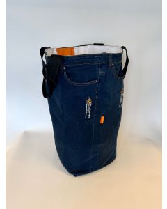 Upcycled Opbergmand Hanze - van oude bedrijfskleding