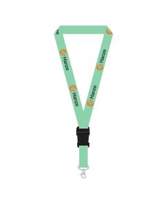 Lanyard gerecycled PET Hanze groen 10 stuks - NIEUW