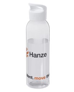 Waterfles gerecycled PET Hanze wit